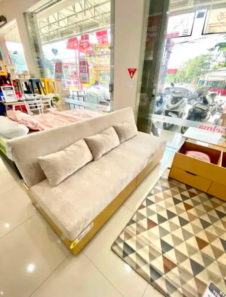 jual sofa bed penyimpanan murah by Selma