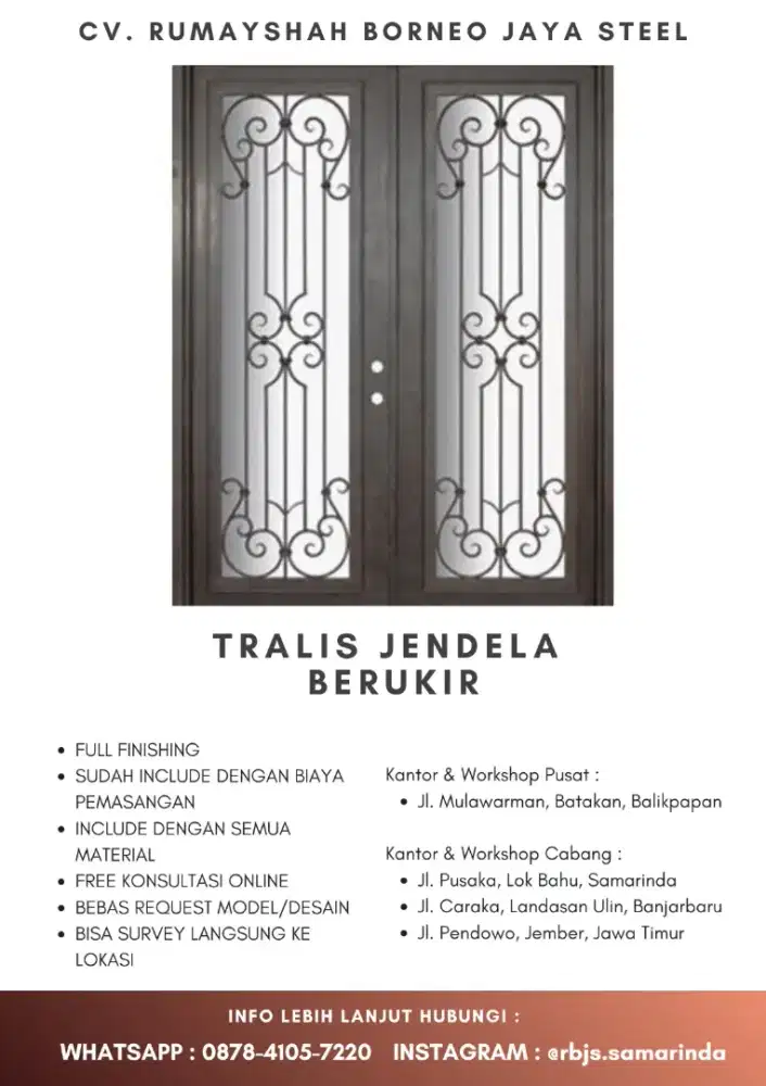Tralis Jendela Berukir