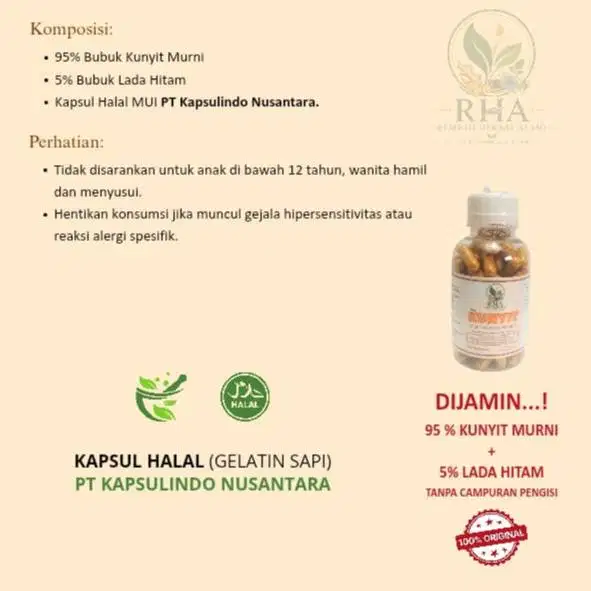 HERBAL KUNYIT PUTIH DAN KUNING