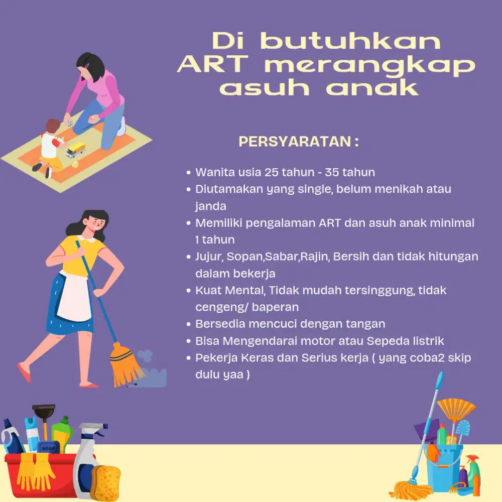 ART Merangkap Asuh Anak