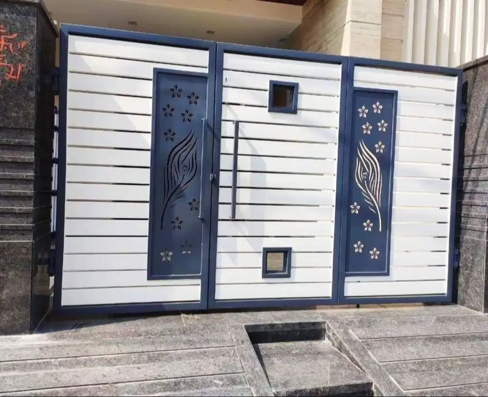 Pintu pagar rumah laser cutting