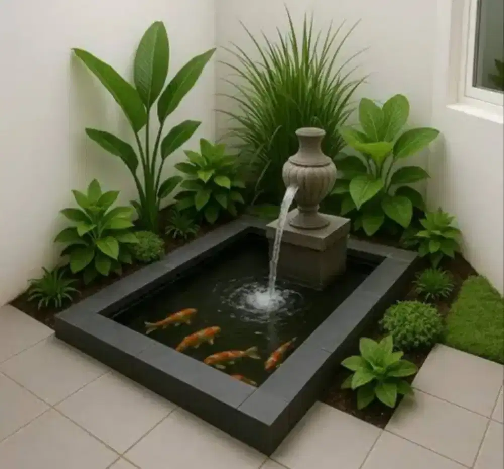 Tukang kolam ikan koi