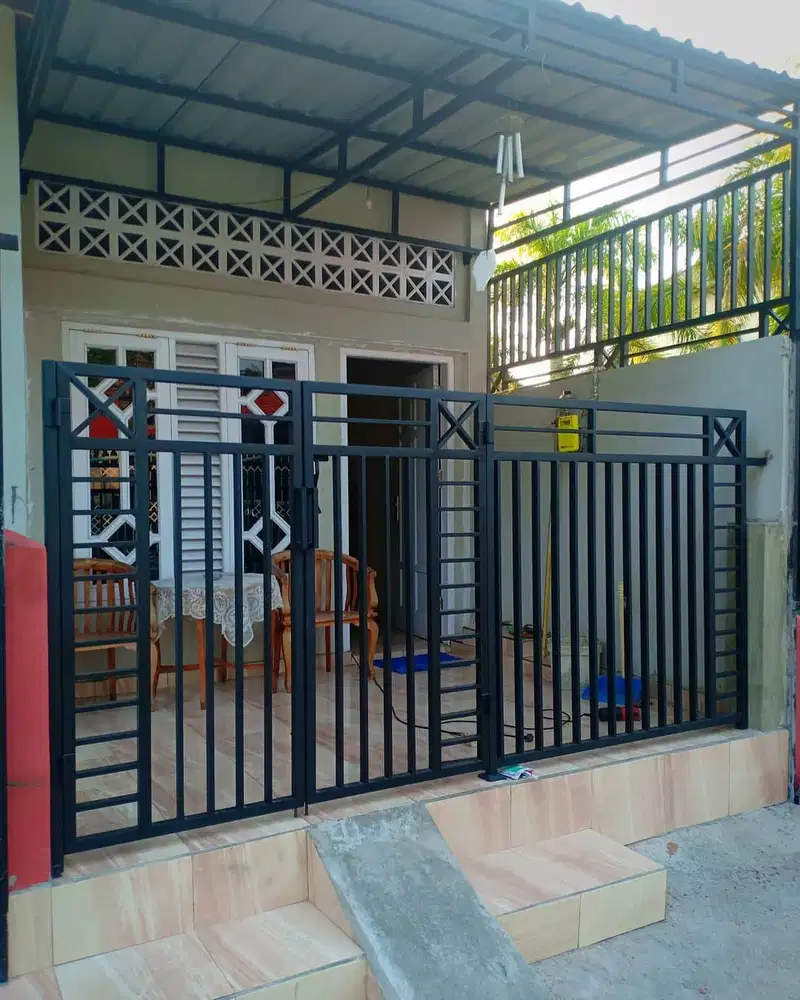 Pintu pagar rumah model minimalis