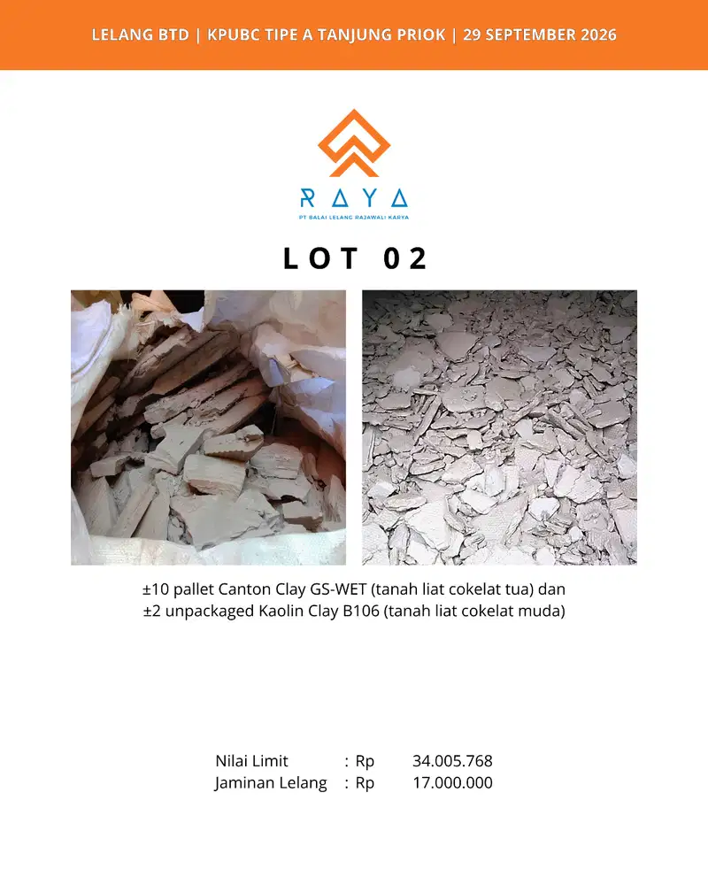 CANTON CLAY GS-WET DAN KAOLIN CLAY B106