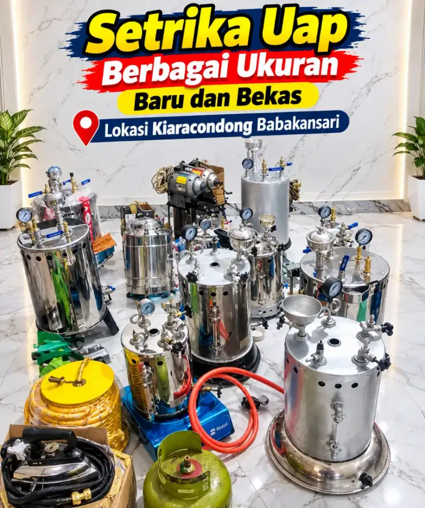 Setrika uap /steam uap berbagai ukuran