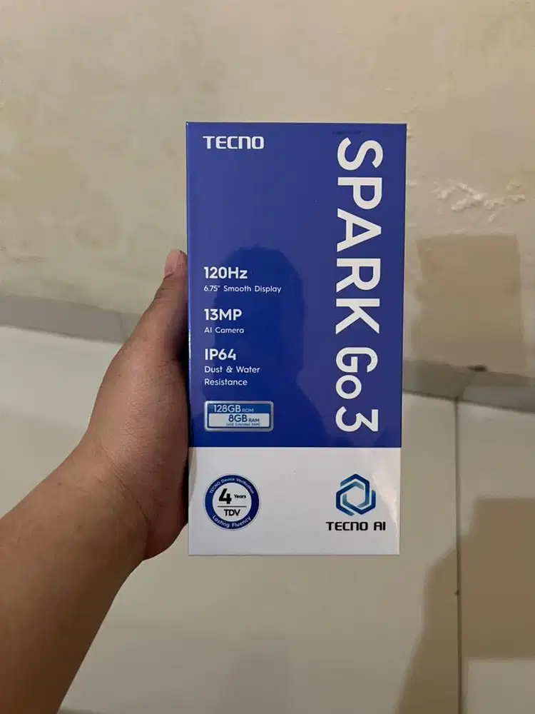 Tecno Spark Go 3 Grey 4/128 BNIB Segel Garansi Resmi