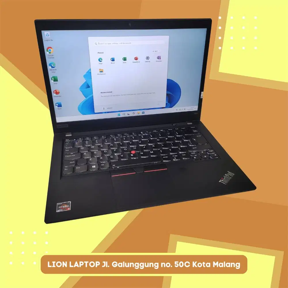 RAM 16GB AMD Ryzen 5 PRO VGA 2GB Lenovo Thinkpad T495 [21|09]