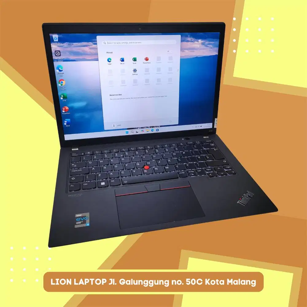 RAM 16GB Core i5 Gen 11 Slim Mulus Lenovo Thinkpad X13 Gen 2 [21|09]