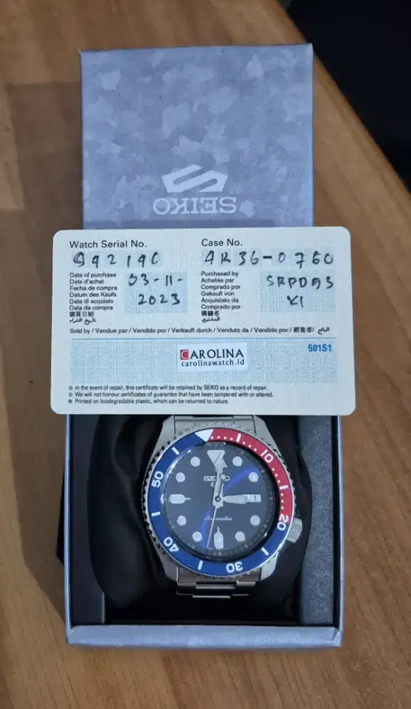 Jam seiko pria original