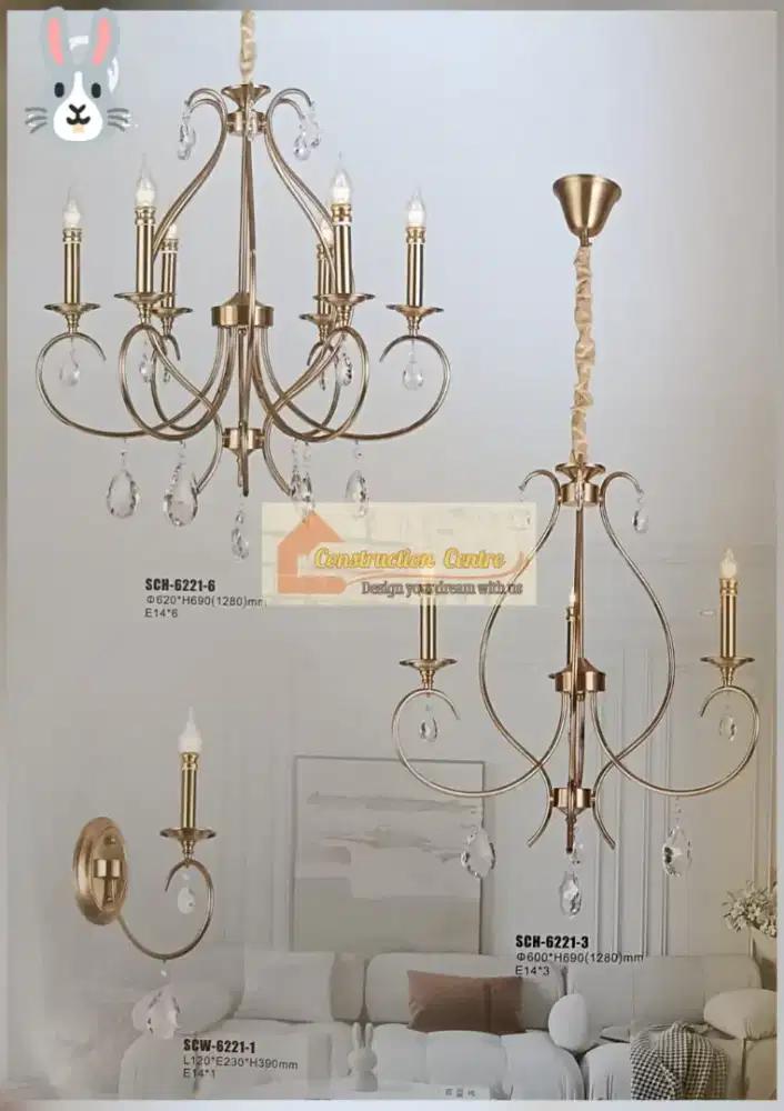 lampu gantung lilin