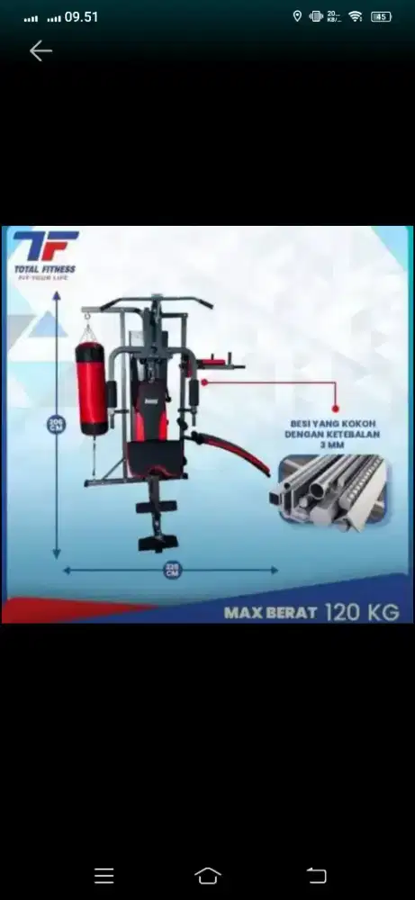 Promo treadmil eletrik multifungsi