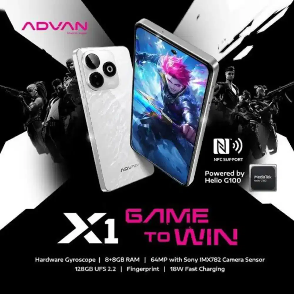 Advan X1 Helio G100 8/128