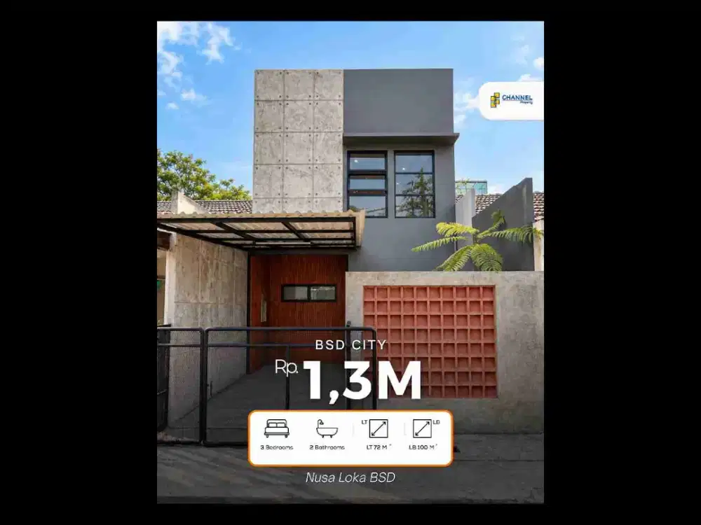 Jual Rumah Baru 2 Lantai Nusaloka BSD, Fl