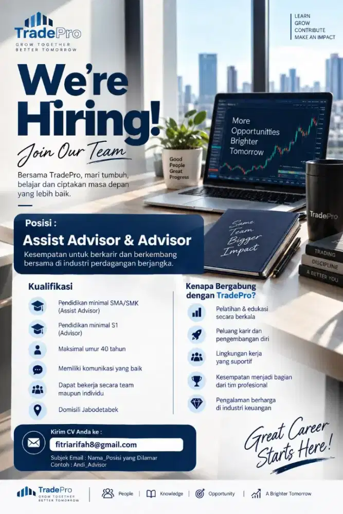 Lowongan kerja Assist Advisor dan advisor