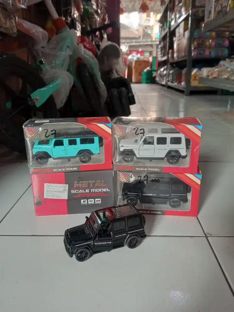 Mainan anak diecast mobil jeep open door