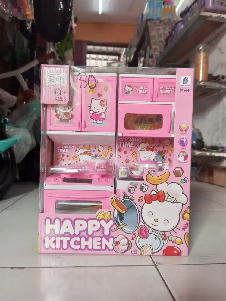 Mainan anak happy kitchen masak set