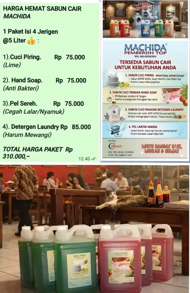 PAKET HEMAT SABUN CAIR PEMBERSIH MICHIDA