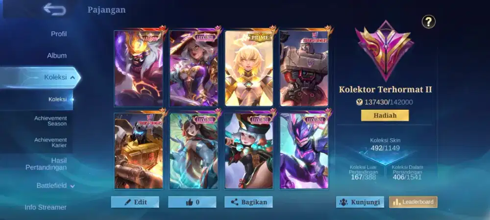 Jual Akun Mobile Legend