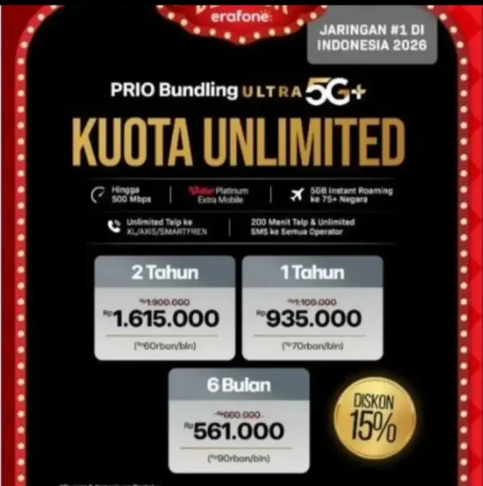 XL Prioritas 2th 1.3 juta