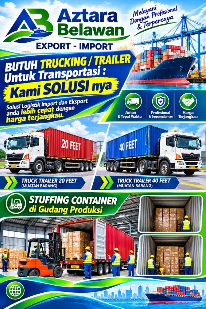 Trado / Trailer 20 dan 40 feet