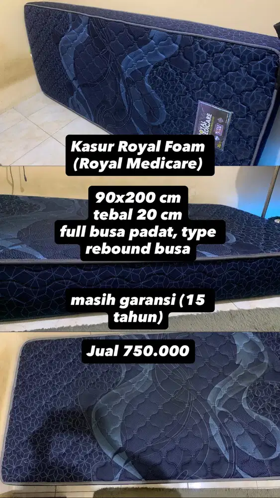 Jual Kasur Busa Royal Foam, Kipas, Stand Baju