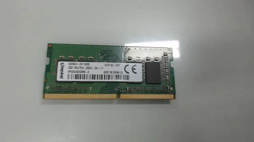 SODIMM DDR4 8gb memori laptop kingston bekas normal