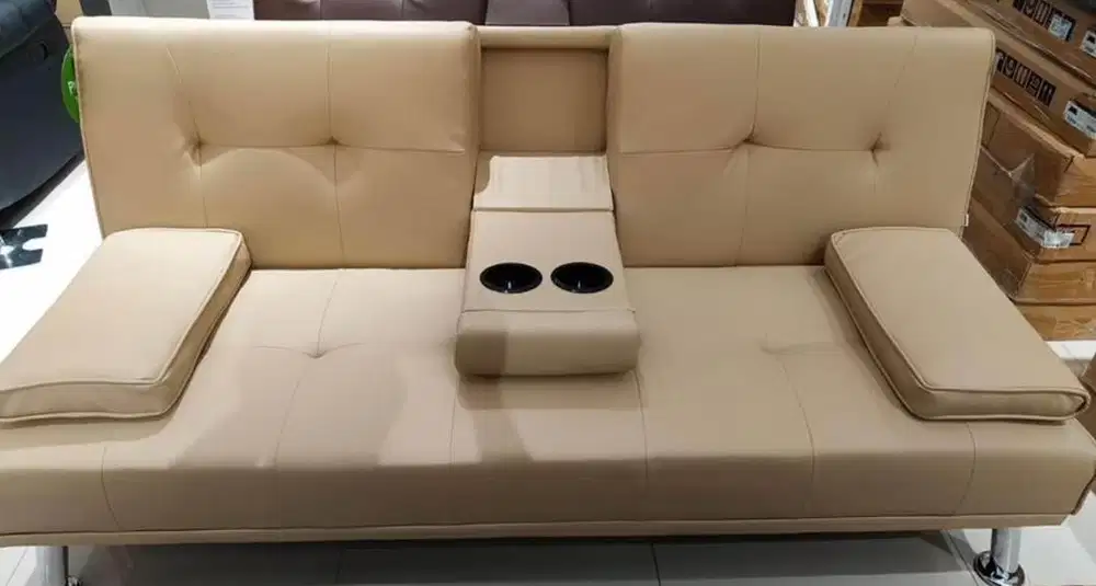 JUAL MURAH SOFABED KULIT