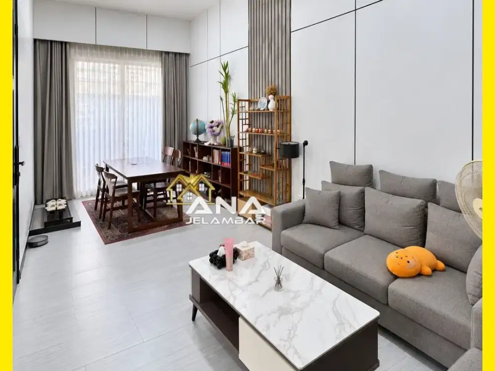 ANA RUMAH FULL FURNISHED UK 8X12M DI KOMPLEK KAVLING POLRI JELAMBAR