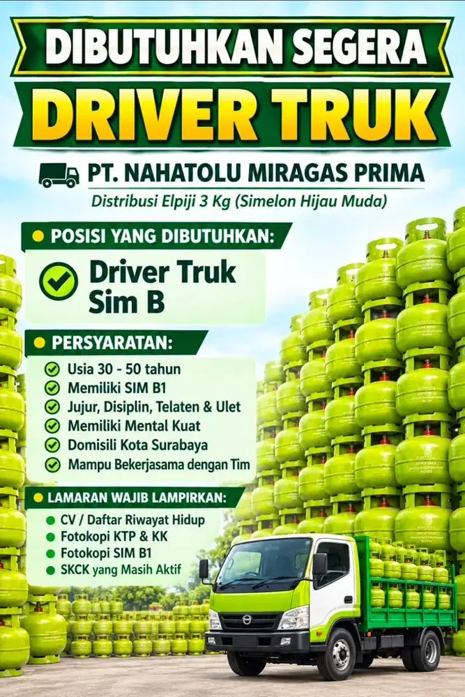 lowongan driver truk surabaya