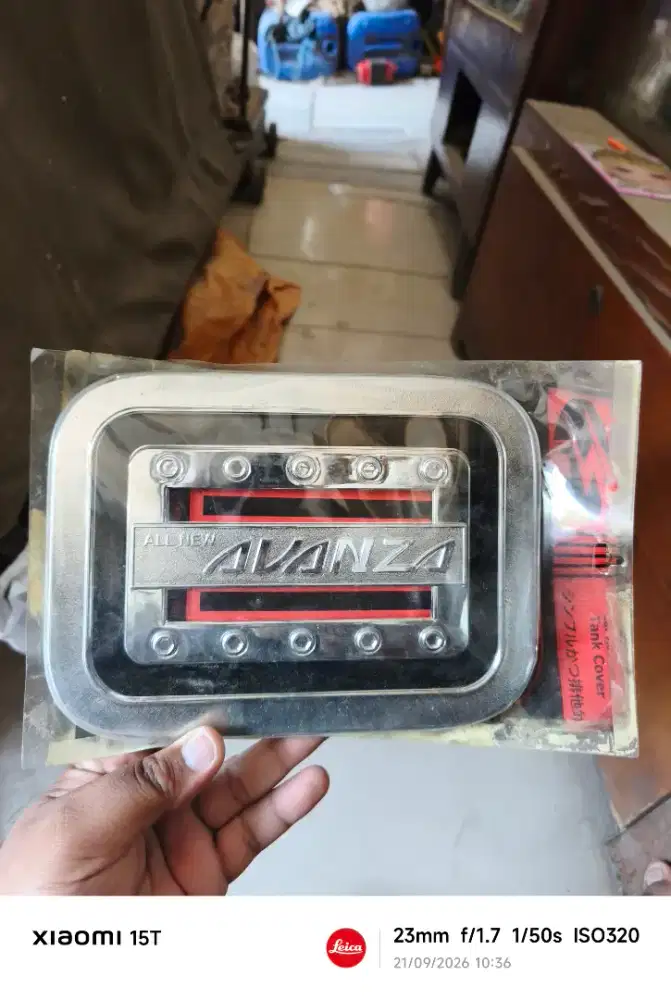 COVER TANK TUTUP TANGKI BENSIN CHROME MOBIL ALL NEW AVANZA/XENIA