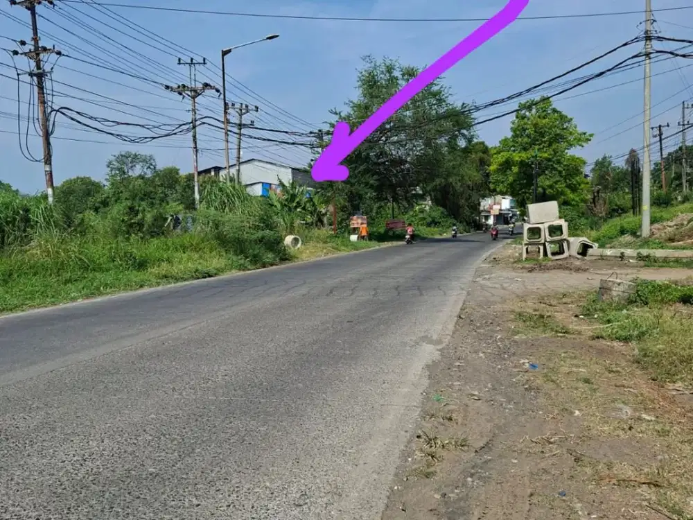 Dijual Tanah dengan lebar 30 meter Raya Kaliwungu Nolokerto