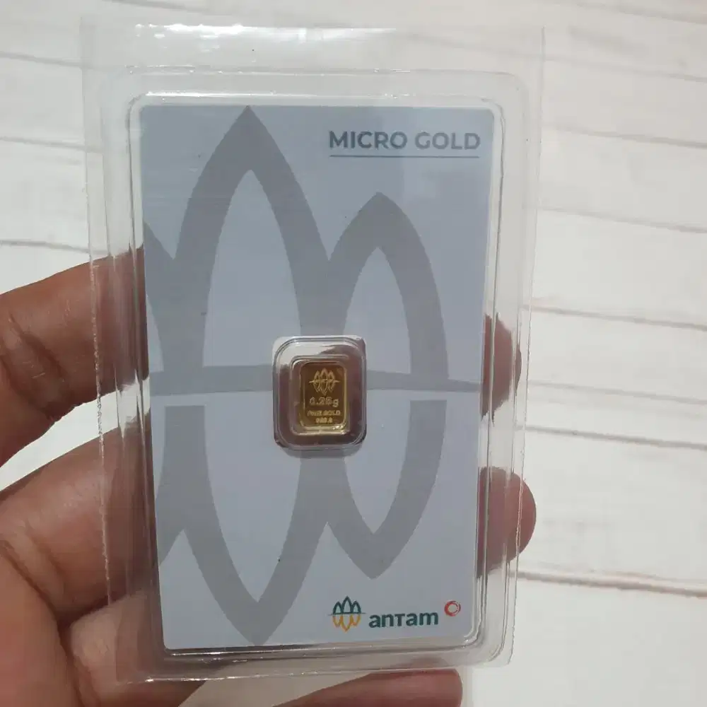 Emas Logam Mulia Antam Microgold 0,25 0.25 gr gram Gift Series Premium