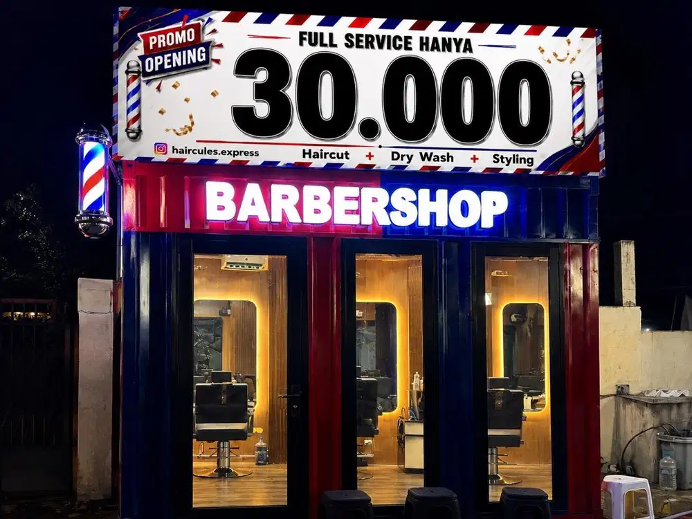 Lowongan Kapster Barbershop kontainer full ac Haircules Express