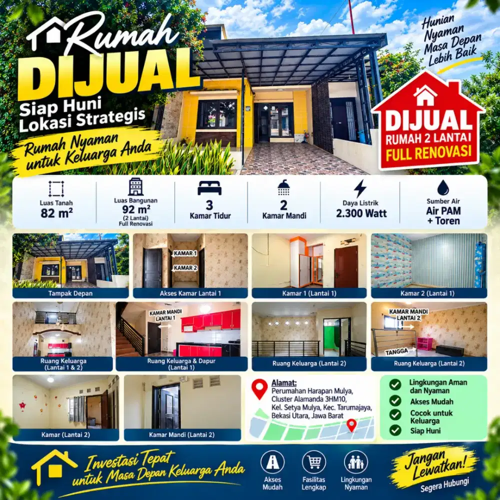 RUMAH DIJUAL - HARGA SPESIAL (NEGO)