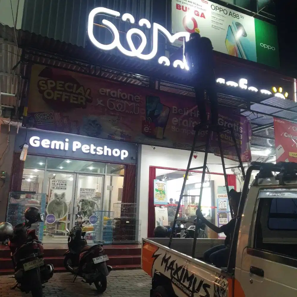 Huruf timbul letter sign akrilik custom design