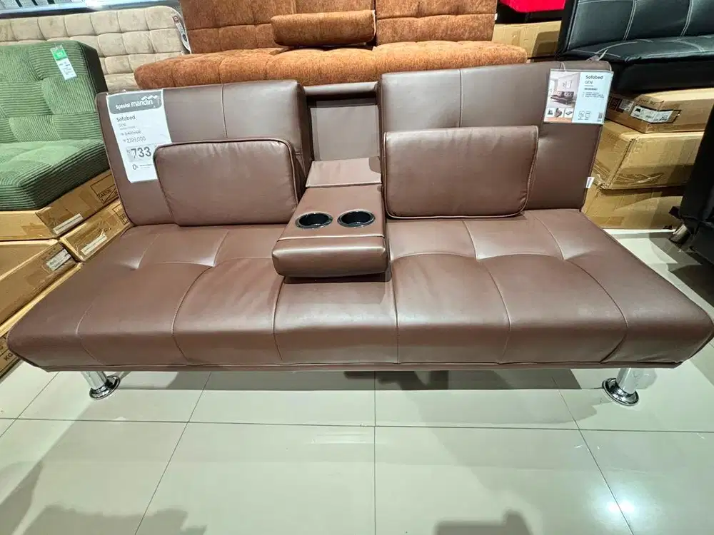 Sofabed Kulit Kaki Besi