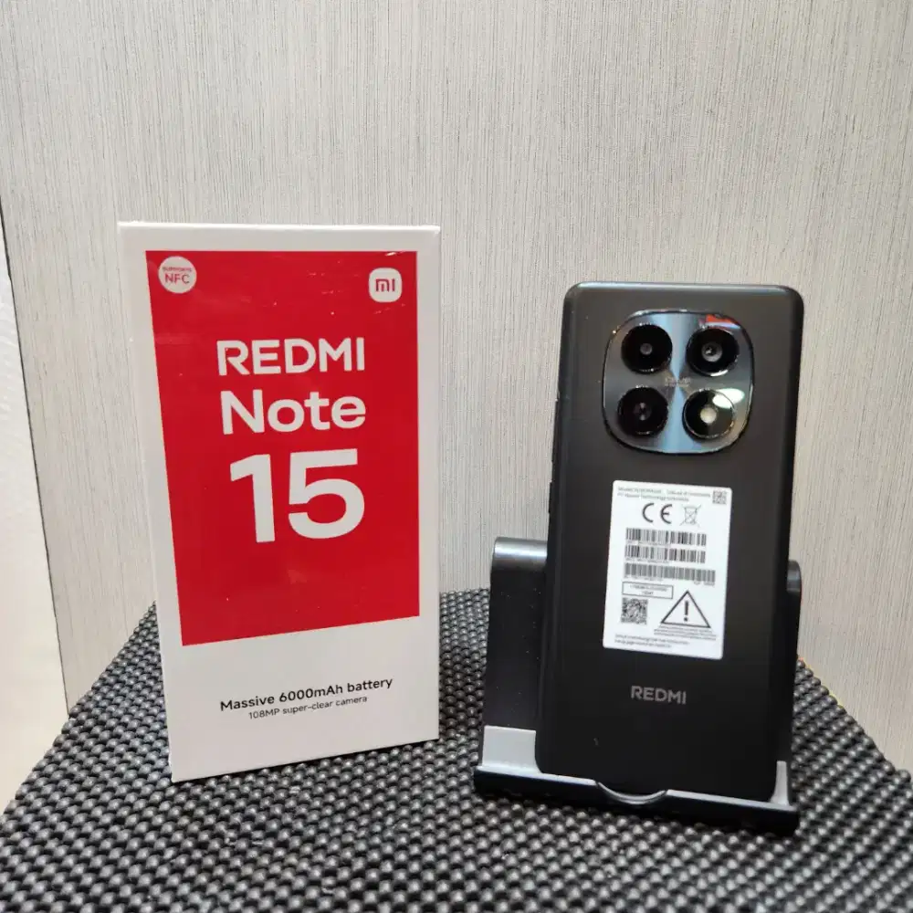 second redmi note 15 4G 8/256gb mulus lengkap fullset