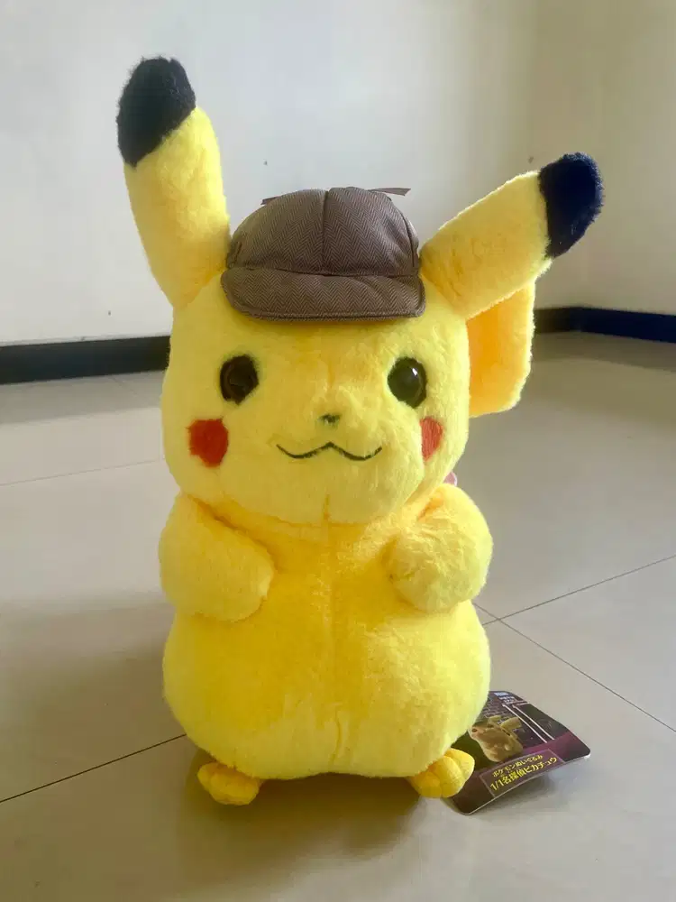 [ ORI ] Takara Tomy Pokémon Detective Pikachu 1/1 Life Size Plush Doll