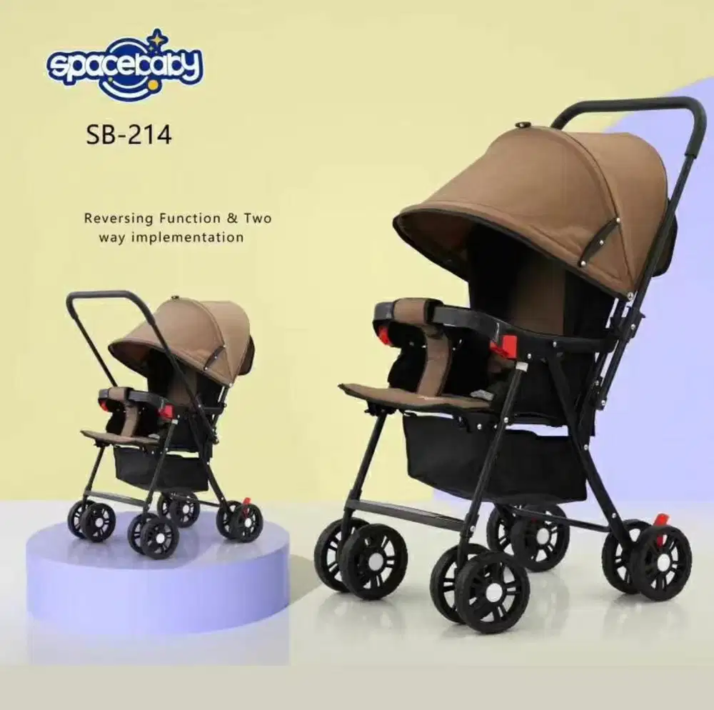 Stroller spacebaby SB 214 coklat