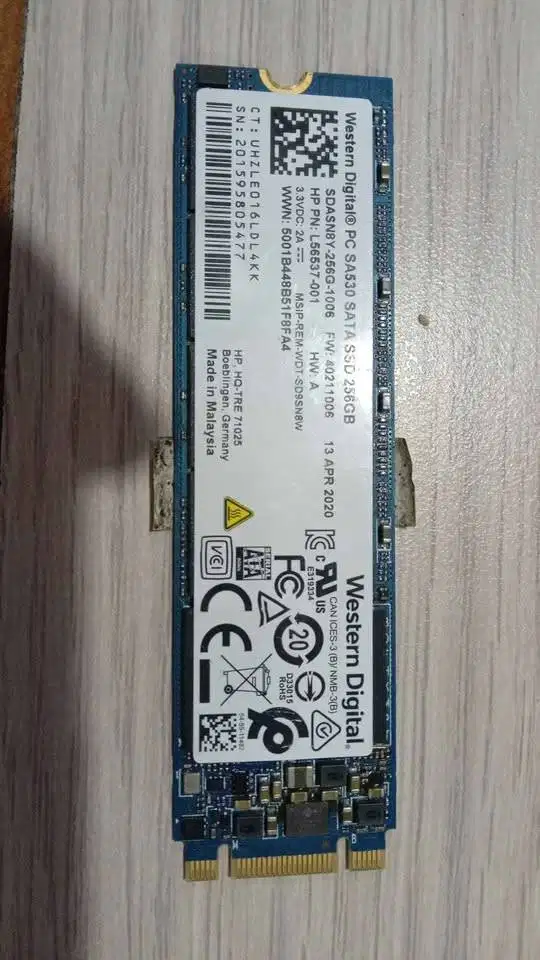 SSD Western Digital PC SA530 M.2 SATA 256GB