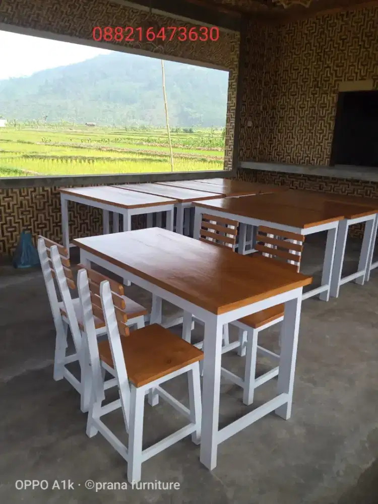Meja kursi cafe dan makan