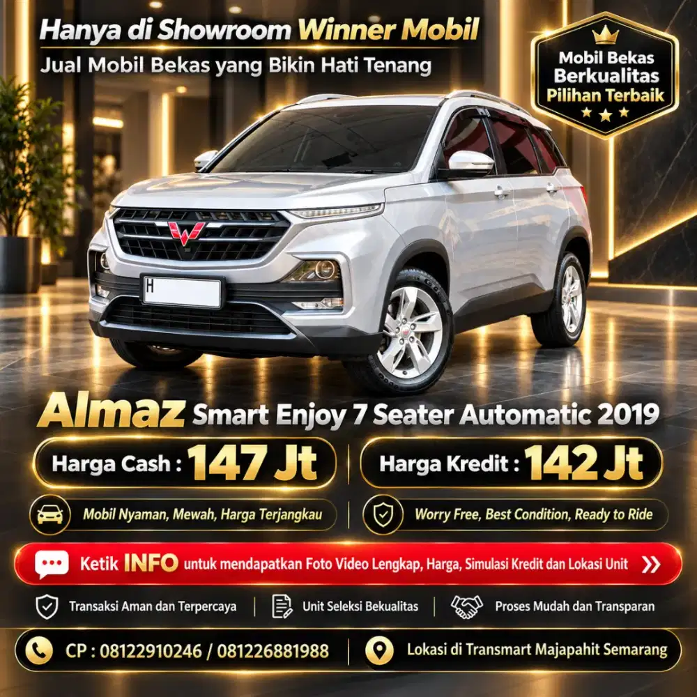 2019 Almaz SE 7 Seater, Low KM, Rawat Dealer, Istimewa