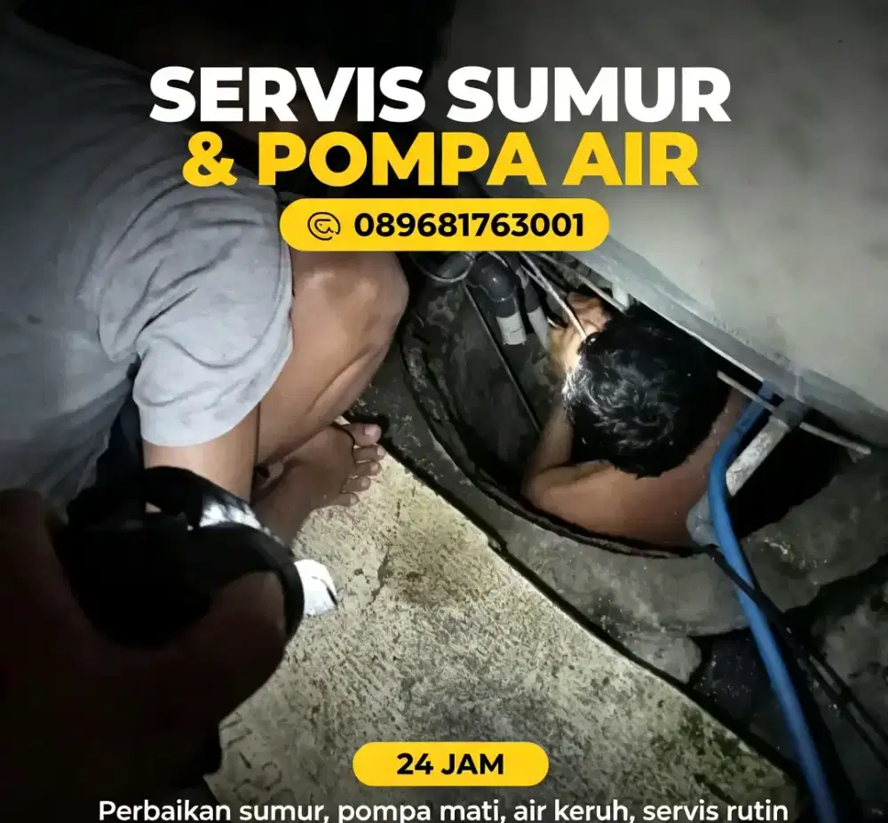 Servis pompa air dan sumur bor