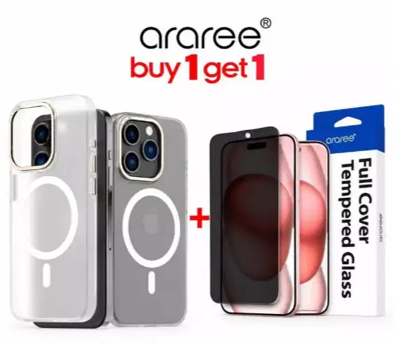 [BUY 1 GET 1] Case iPhone 15 Pro Max 15 Pro ARAREE AERO FRAME Magsafe
