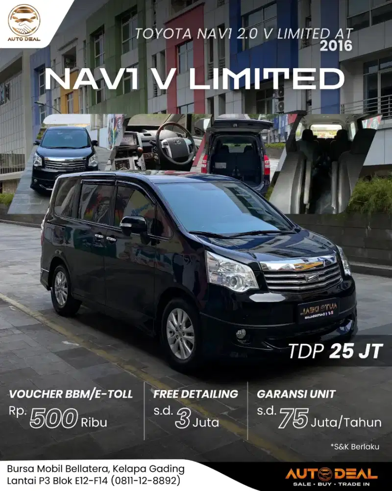 Toyota Nav1 2.0 V Limited AT 2016