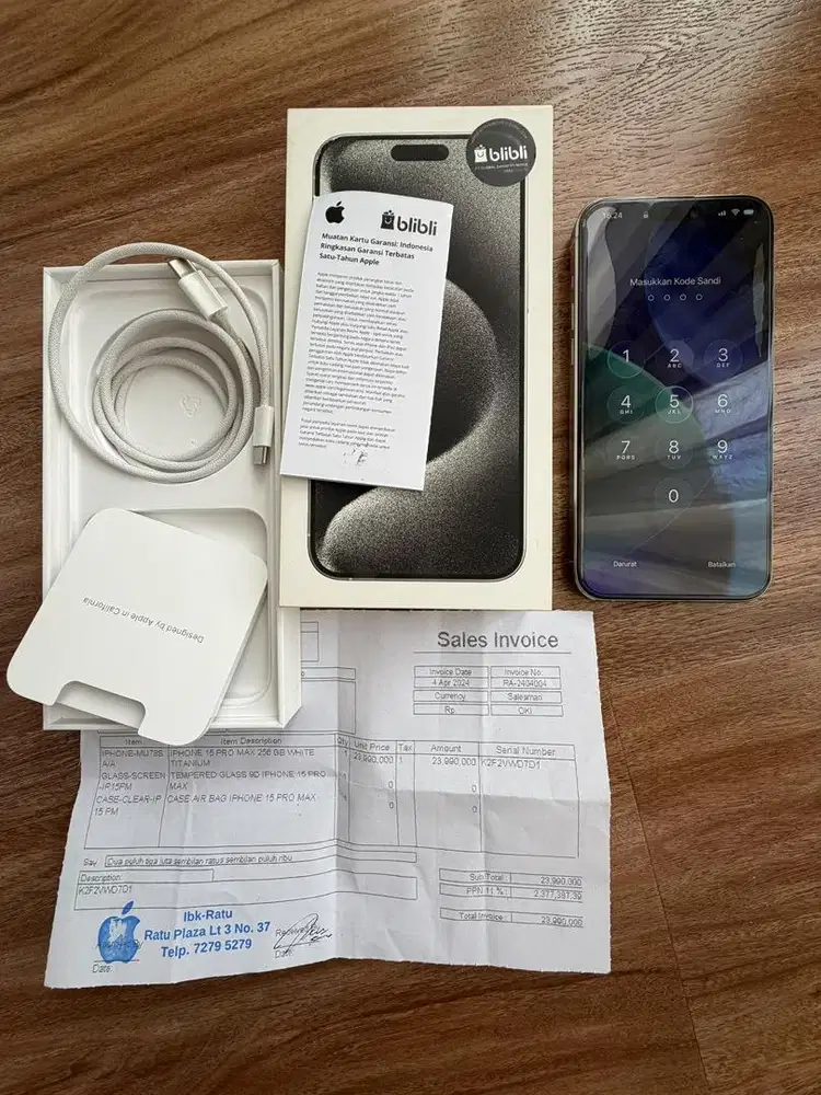 DIJUAL IPHONE 15 PRO MAX 256 GB | RESMI TANGAN PERTAMA