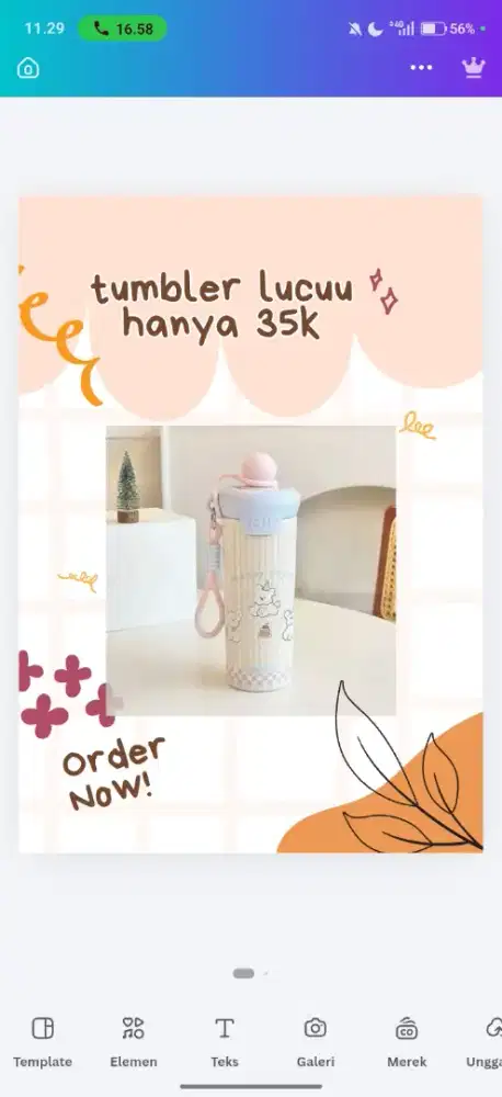 Tumbler lucuu dan kekinian