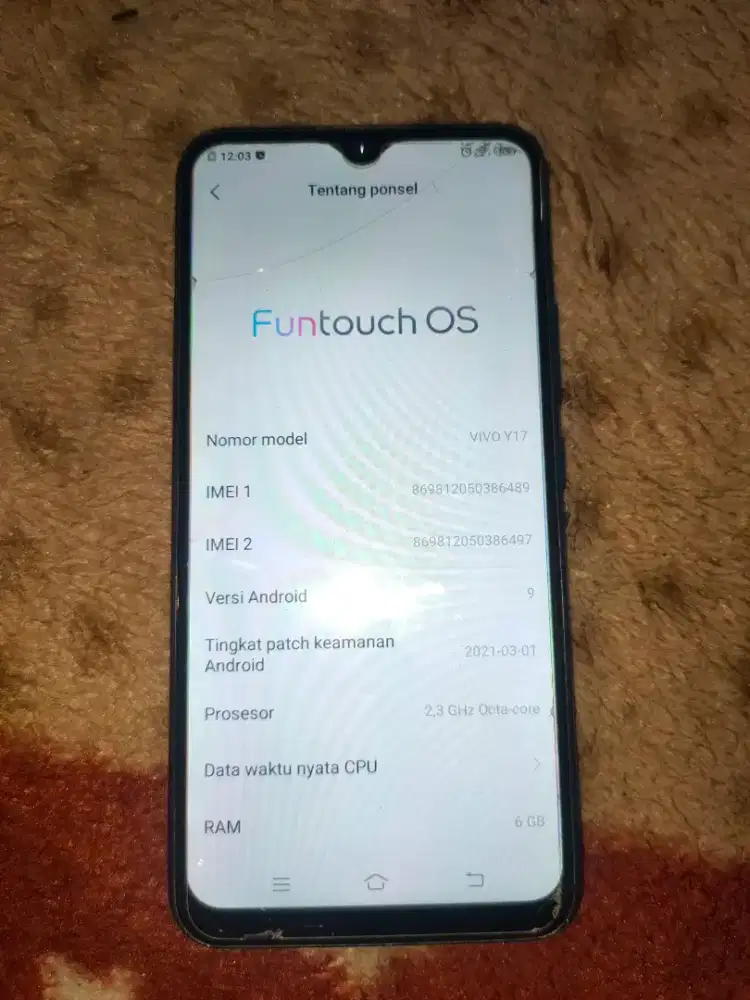 Vivo y17 ram 6gb