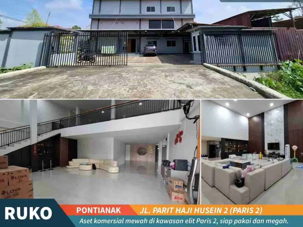 ruko, rumah tinggal, kantorparis 2 pontianak siap pakai