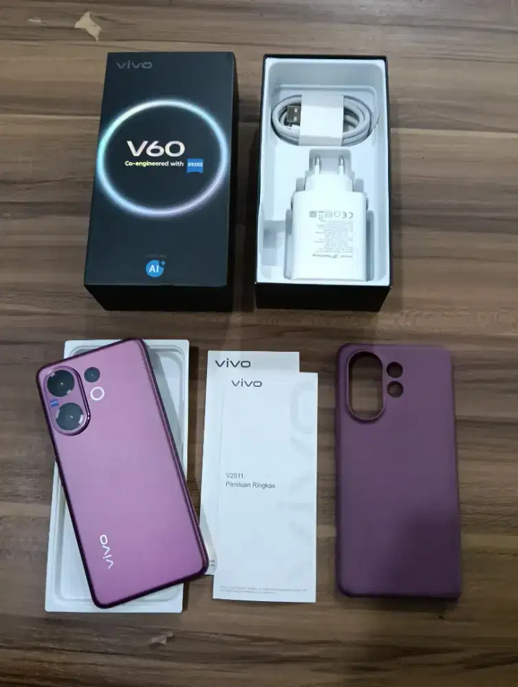 Vivo V60 5G ram 8/256gb seken murah dan lengkap